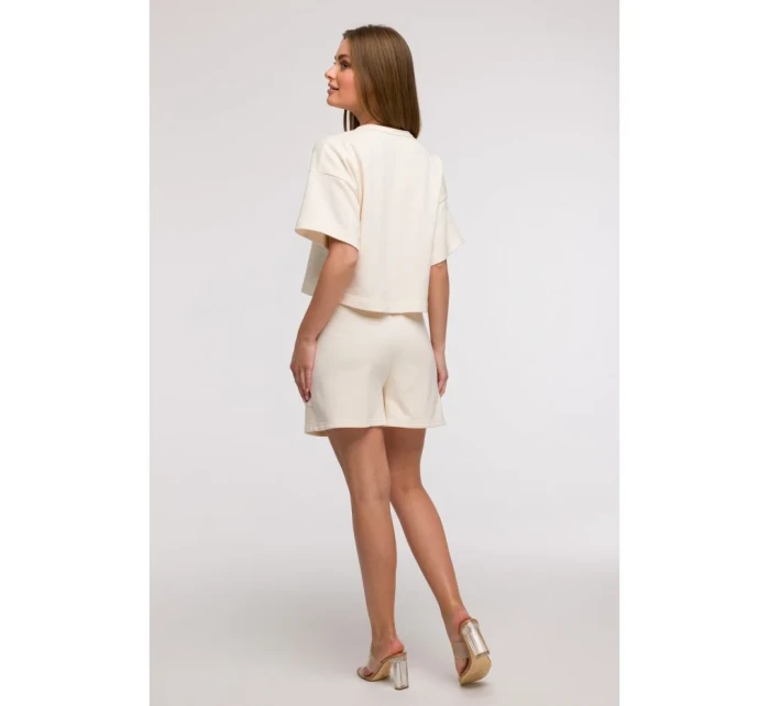 mikina s krátkým rukávem model 21047222 - BeWear