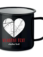 Personalizovaný retro plecháček - Dvě místa, jedno srdce