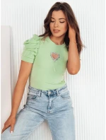 Dámská halenka LERRIS světle zelená FashionStreet RY2516 Dámská halenka LERRIS světle zelená FashionStreet RY2516