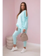 Sada mikiny s mašlí na rukávech a model 19747416 mincovna - K-Fashion