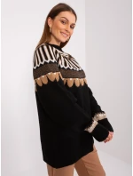 Svetr LC SW 0342.06X černá Svetr LC SW 0342.06X černá