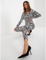 Dámská souprava LK KMPL 509028 2.39P bílá a černá - FPrice Dámská souprava LK KMPL 509028 2.39P bílá a černá - FPrice