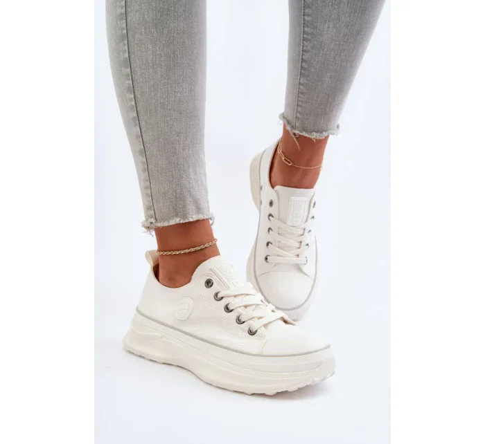 Dámské tenisky na masivní podrážce Big Star White Dámské tenisky na masivní podrážce Big Star White