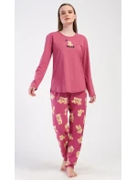 Dámské pyžamo dlouhé Pink model 20848216 - Vienetta