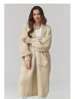 Svetr na zapínání  model 226872 Makadamia