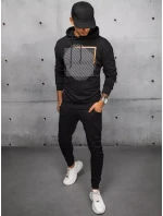 FashionStreet černá pánská tepláková souprava AX0689
