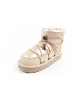 D.Franklin sněhule dámské zimní módní zateplené boty zlaté dámské