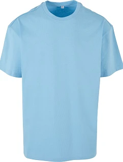 Build your Brand BY 102 Oversize tričko z těžké bavlny 56.0102 baltic blue