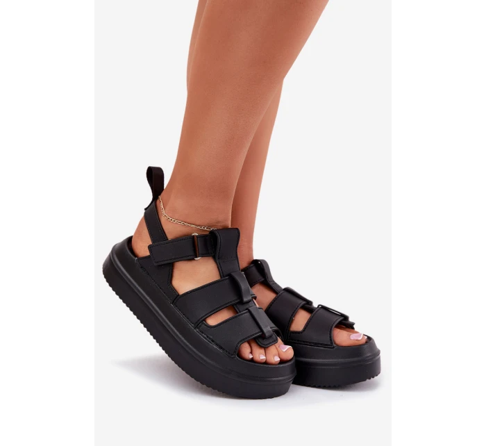 Dámské Sandály Na Platformě Černé model 21696282 - Boto