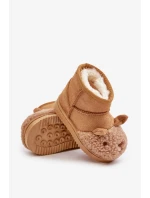 Zateplené Dětské Kotníkové Sněhule Lamy Camel Esandira