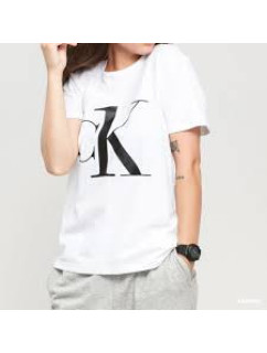 Dámské tričko QS6436E 7UM bílá - Calvin Klein