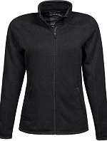 Tee Jays TJ 9616 Dámská melanžová pletená fleecová bunda 18.9616 black