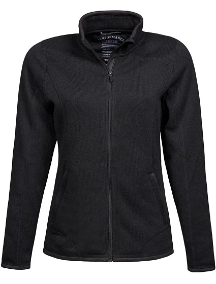Tee Jays TJ 9616 Dámská melanžová pletená fleecová bunda 18.9616 black Tee Jays TJ 9616 Dámská melanžová pletená fleecová bunda 18.9616 black