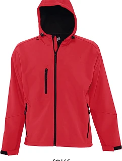 SOL'S Men Pánská 3-vrstvá softshellová bunda s kapucí pepper red model 22523687