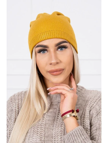 Čepice model 18745378 hořčice - K-Fashion Čepice model 18745378 hořčice - K-Fashion
