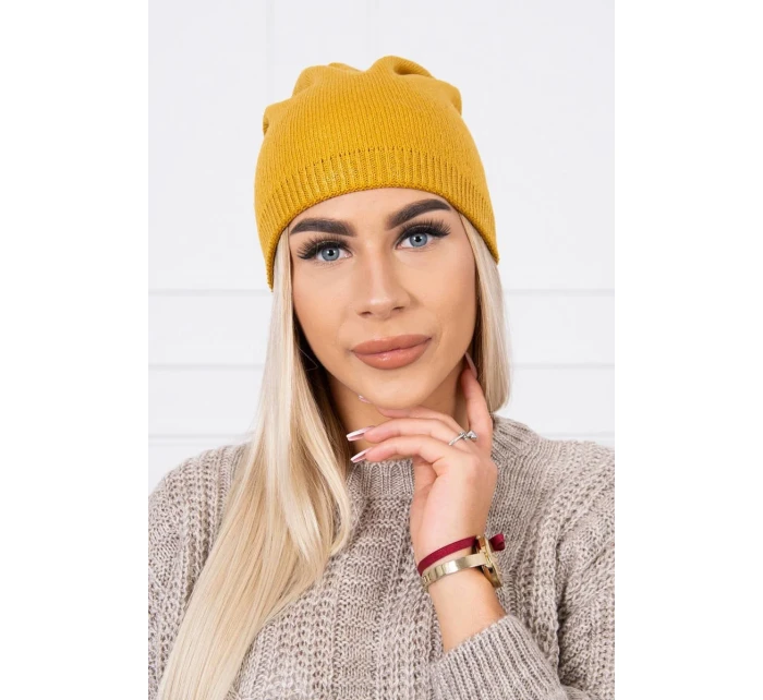 Čepice model 18745378 hořčice - K-Fashion Čepice model 18745378 hořčice - K-Fashion