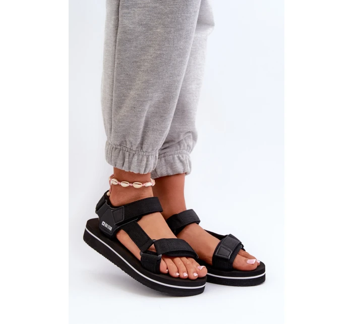 Dámské sandály na platformě Big Star NN274A532 černé Dámské sandály na platformě Big Star NN274A532 černé