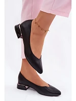 Baleríny Na Nízkém Podpatku model 22099966 Černé - VINCEZA