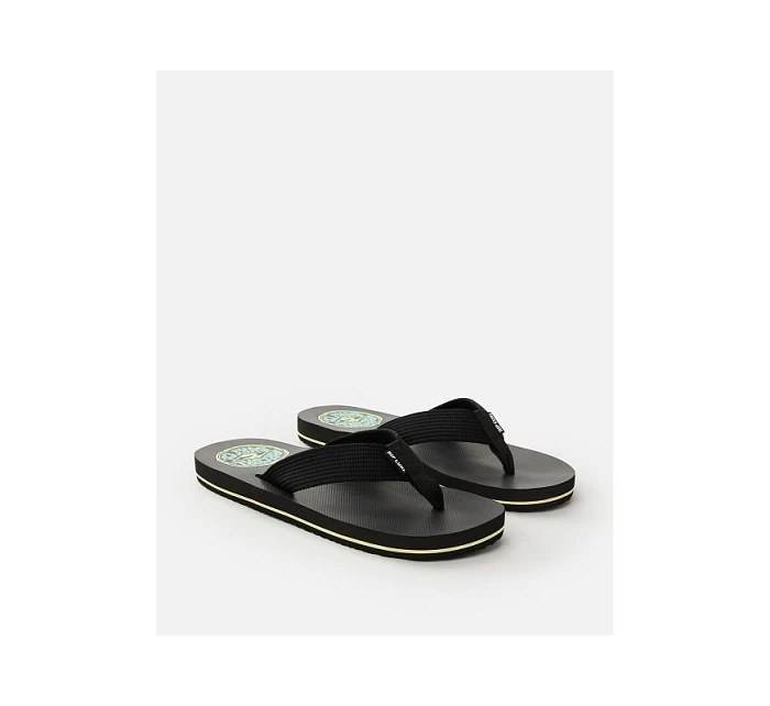 Žabky RIP CURL Bob Cush s otevřenou špičkou - černé Žabky RIP CURL Bob Cush s otevřenou špičkou - černé