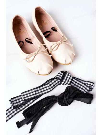 Šněrovací Baleríny Lu Boo Nude