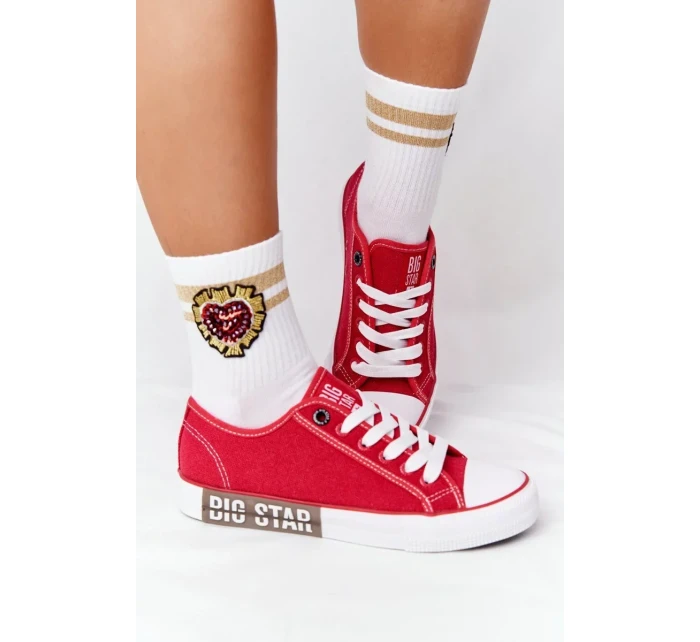 Women's Sneakers BIG STAR Red Women's Sneakers BIG STAR Red