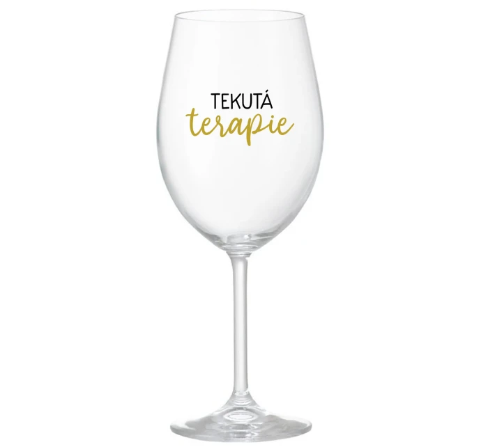 TEKUTÁ TERAPIE - čirá sklenice na víno 350 ml TEKUTÁ TERAPIE - čirá sklenice na víno 350 ml