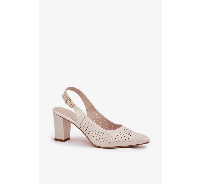 Sandály na podpatku model 211939 Step in style Sandály na podpatku model 211939 Step in style