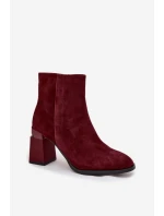 Boty na podpatku model 219579 Step in style Boty na podpatku model 219579 Step in style