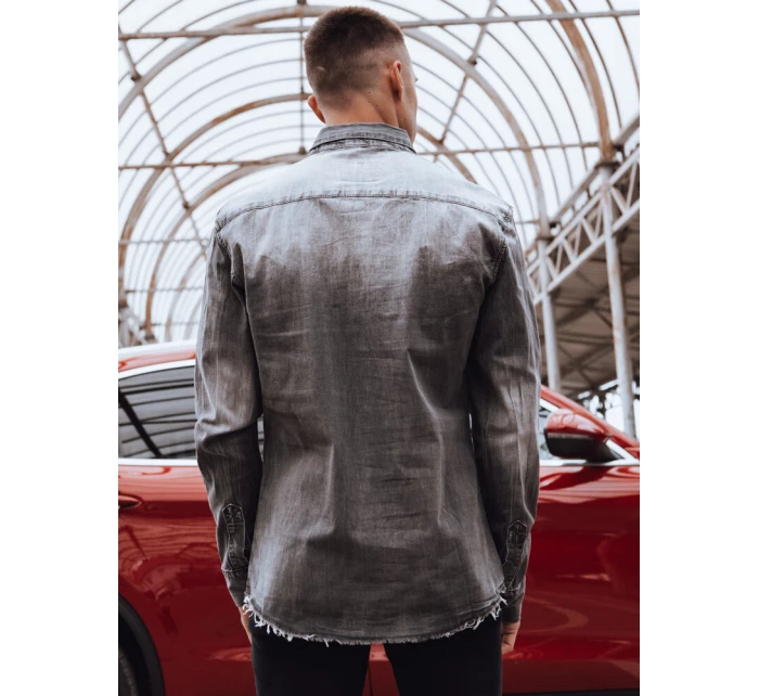 Pánská šedá košile Dstreet model 21977363 - FashionStreet