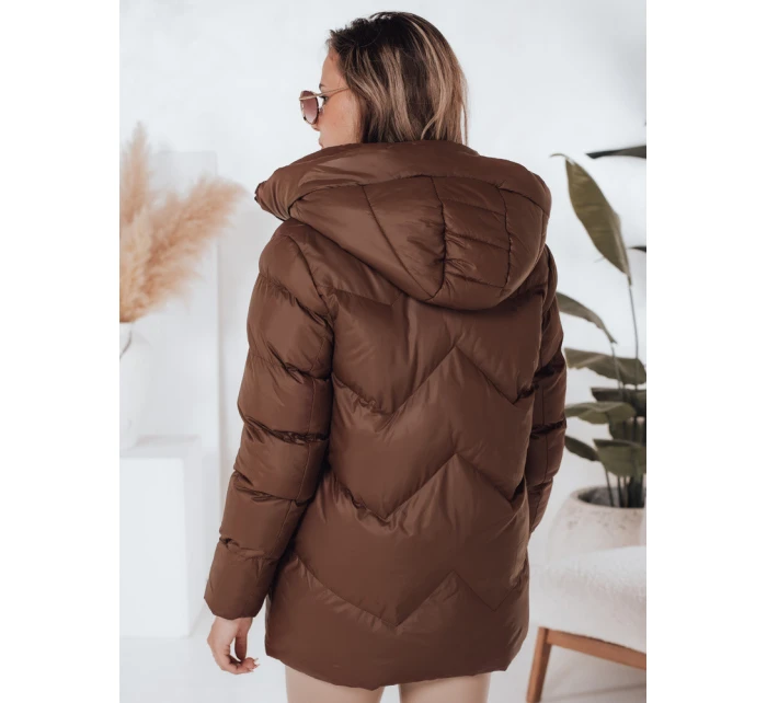 Dámská zimní bunda SALVONA hnědá prošívaná FashionStreet TY4998