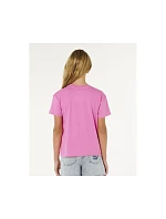 Dívčí tričko RIP CURL Surf Puff Relaxed Tee – Girl, růžové Dívčí tričko RIP CURL Surf Puff Relaxed Tee – Girl, růžové