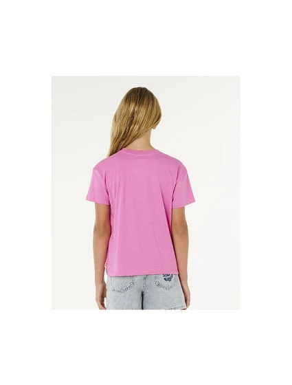 Koszulka Surf Puff Relaxed Girl różowa model 22245861 - Rip Curl Koszulka Surf Puff Relaxed Girl różowa model 22245861 - Rip Curl