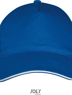SOL'S Long Beach 5 panelová sandwich kšiltovka 25.0594 royal blue/white
