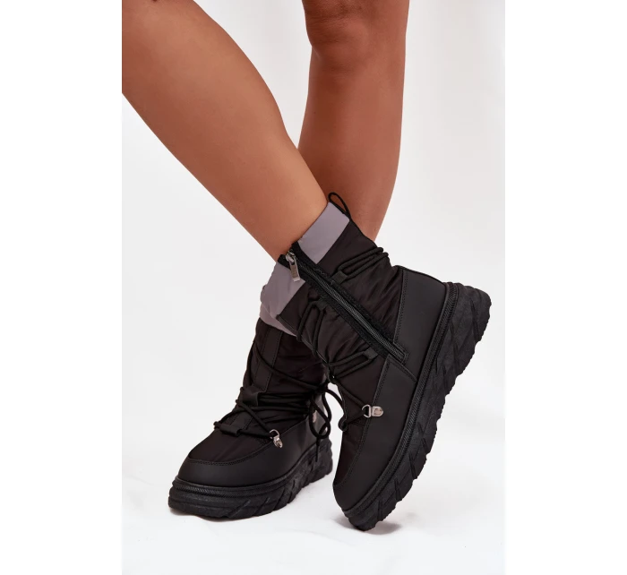 Dámské zimní boty na zip model 21728492 Černé - Lee Cooper