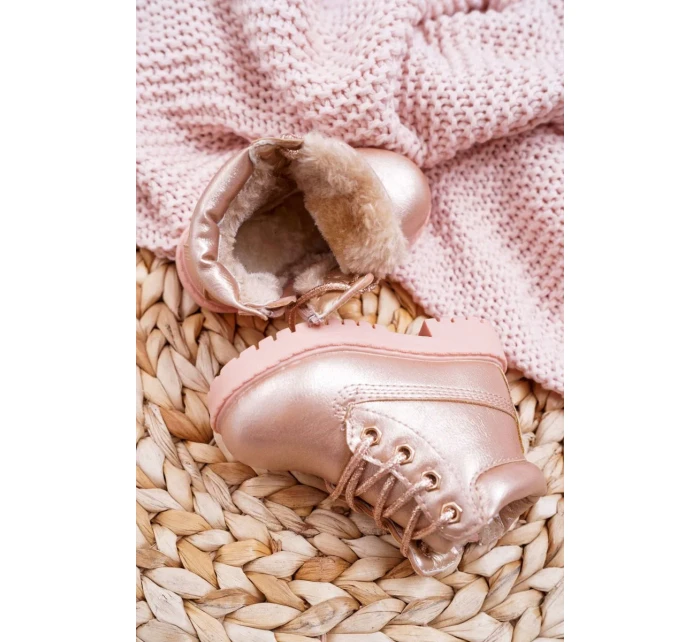 Dětské boty traperky zateplené Champagne Dexter