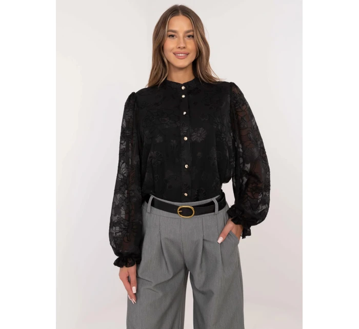 Dámská košile LK KS model 21269937 Černá Lakerta - FPrice Dámská košile LK KS model 21269937 Černá Lakerta - FPrice