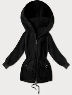 Černý přehoz přes oblečení typu alpaka s kapsami model 21482443 - MHM