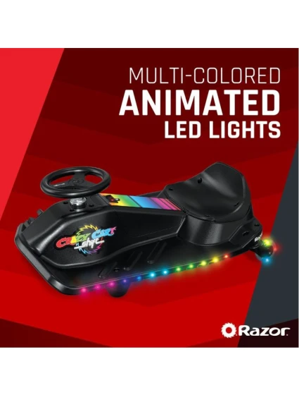 Razor CRAZY CART Shift Lightshow Lithium - Elektrické vozidlo pro driftování Razor CRAZY CART Shift Lightshow Lithium - Elektrické vozidlo pro driftování
