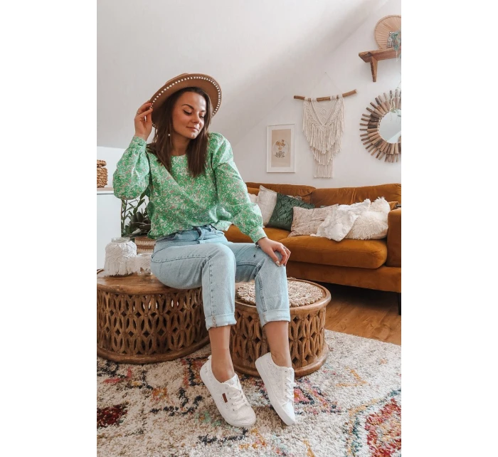 Dámské Krajkové Tenisky BIG STAR W274925 Bílé