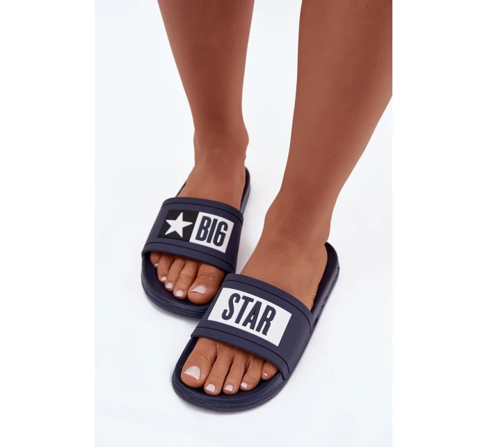 Dámské pantofle Big Star tmavě model 21708655 - Big Star Shoes Dámské pantofle Big Star tmavě model 21708655 - Big Star Shoes