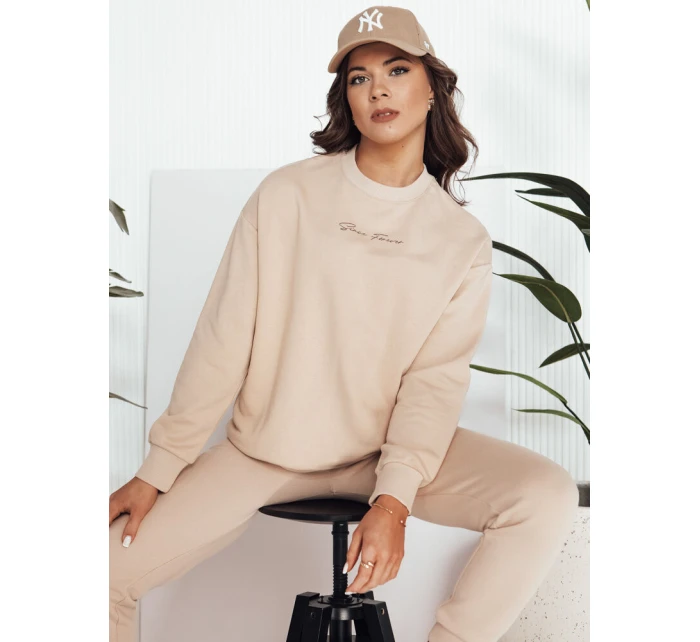 Dámská krémová mikina ERIAN FashionStreet BY1275