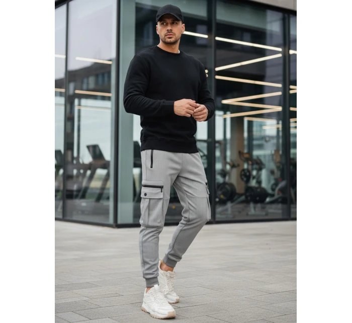 Pánská základní černá mikina FashionStreet BX5882