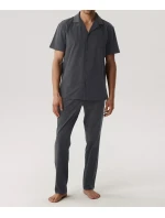 Atlantic BNMP-002 pyžamo kr/r S-2XL pánské pyžamo na zip