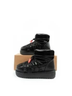 D.Franklin snow boots dámské zimní módní zateplené boty černé dámské