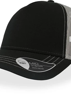 Atlantis Headwear Rapper Canvas 5 panelová síťovaná kšiltovka "Rapper Canvas" 33.6060 black/grey