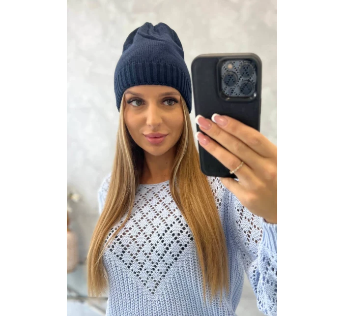 Dámská čepice Berry K344 navy blue