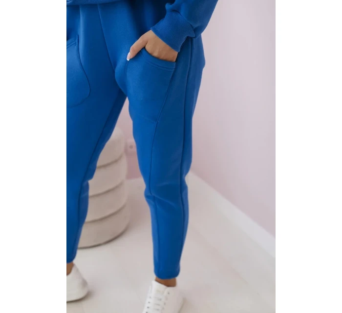 Zateplená sada mikinových + kalhot chrpově modrá Zateplená sada mikinových + kalhot chrpově modrá