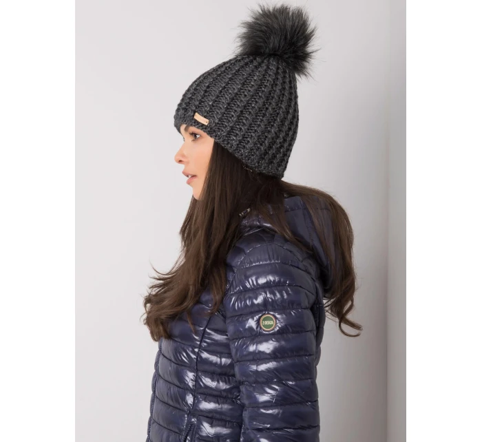 Dámská čepice 17 tmavě šedá