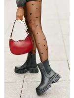 Kotníkové boty Chelsea zateplené na zip S.Barski Černé Kotníkové boty Chelsea zateplené na zip S.Barski Černé