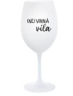 (NE)VINNÁ VÍLA - bílá sklenice na víno 350 ml